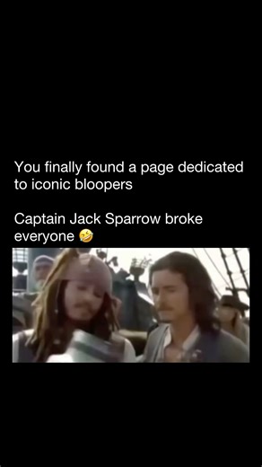 Iconic Bloopers | Johnny Depp’s Captain Jack Sparrow wasn’t just a cinematic icon — he was a behind-the-scenes chaos machine. On the set of Pirates of the... | Instagram