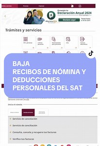 Cómo Descargar Recibos de Nómina y Deducciones del SAT