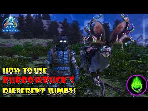 Ark Ascended - How To Use The Burrowbuck's Different Jumps!?