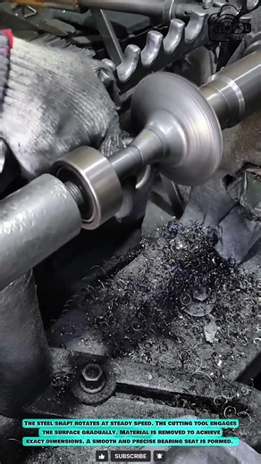 Metal Lathe Machine: Precision Shaft Turning and Bearing Seat Machining