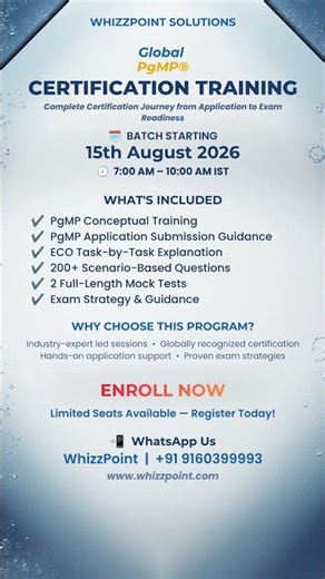 Start Your PgMP Certification Journey