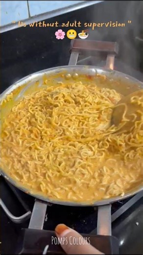 Trying viral cheese Maggie trend. #food #maggie #fyp #viral #trend
