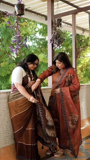 From draping sarees at home to designing them for the world 😍 @neha.chandak.saboo journey turns heritage into fashion, and tradition into trend. 💫✨ [Patterns, Prints, Designs, Fashion, Modern, Traditional, Draping] #ekanalabel #sareelovers #patterns #modern #traditional #stylish | Ekana