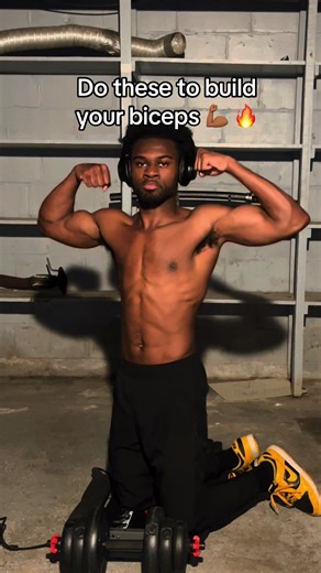 Try these intense workouts to build your biceps #homeworkout #bicep #basementgym #morningroutine #fyp