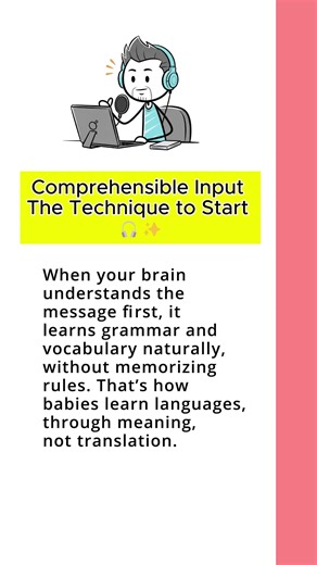 Comprehensible Input 🎧 — The Smart Way to Understand English Faster #speakconfidentenglish