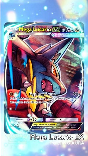 Mega Lucario EX Immersive Card | Pokemon TCG Pocket | PULSING AURA