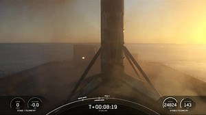 7.4K views · 211 reactions | Falcon 9's first stage lands as the sun sets on the Just Read the Instructions droneship | SpaceX | Facebook
