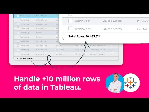 Handle Effortlessly +10 Million Rows in Tableau Using SuperTables