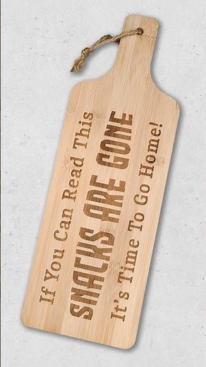 Custom Laser Engraving a Charcuterie Board!