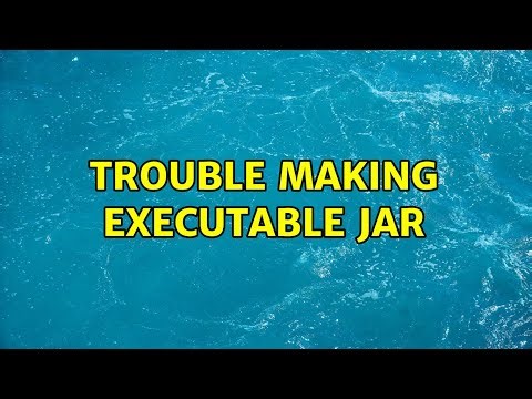 Trouble making executable jar