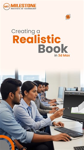 @milestone_institute_of_tech on Instagram: "🎥 Create a Realistic Book in 3ds Max – Step by Step! 📚✨ Want to make your 3D scenes look more detailed and lifelike? Today, we’re showing you how to model a realistic book in 3ds Max with proper proportions, thickness, textures, and shading. Perfect for interior visualizers, product designers, animators, and CGI learners! In just 60 seconds, learn: 📌 Basic Book Modeling 📌 UV Mapping for Clean Textures 📌 Adding Realistic Pages & Cover Details 📌 Si