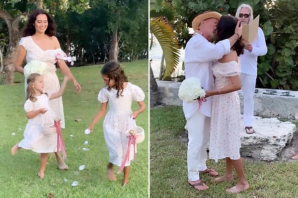 Video shows Bruce Willis, Emma Heming renewing vows on 10th anniversary in 2019