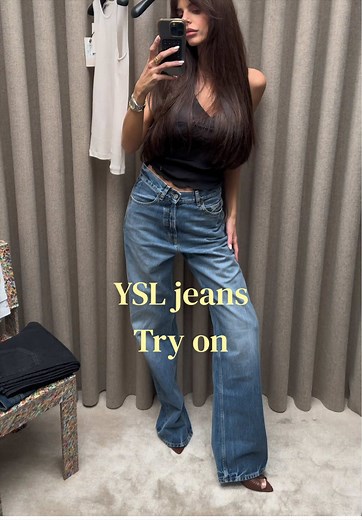 Trying On YSL's Best-Selling Jeans Styles