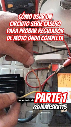 P1 #how #to #test #regulator #rectifier #full #wave #of a #motorcycle with a #homemade #series #c...