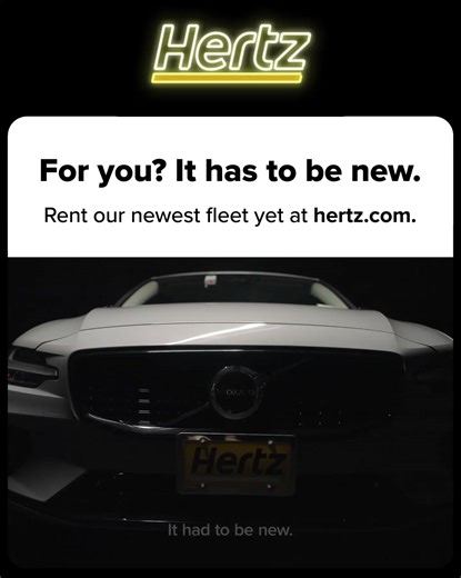 For you? It has to be NEW. Arrive in style with our newest fleet yet this year. | Hertz | Facebook