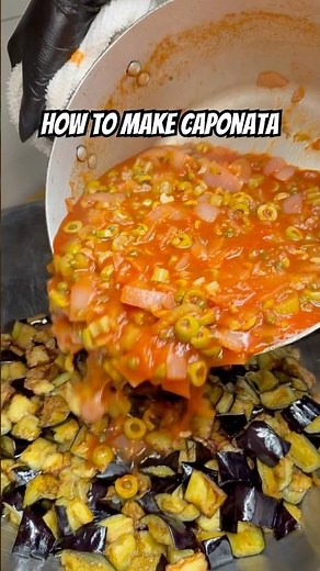 How to make caponata! #italianfood #recipe #caponata
