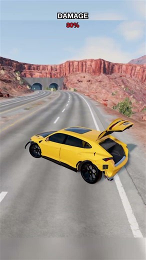 Which car can cross 60 speed bumps #beamngdrive #beamngexperiments #beamngshorts