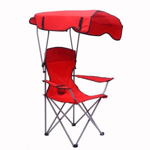 [Hot Item] Portable Aluminum Lightweight Outdoor Folding Camping Fishing Chair with Canopy