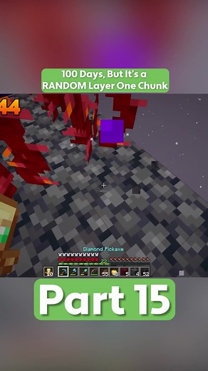 100 Days Random Layer Chunk Hardcore Letsplay in Minecraft