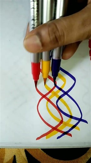 zig zag with curle drawing with thrre skrtch jijim51 #trending #shortsfeed #art #drawing #shorts