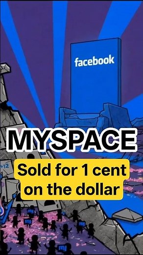 MySpace: $12B to $35M Collapse Explained #techhistory #business #shorts