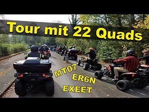 Mit 22 Quads zu den Externsteinen / Mit MT07 Umbau und Exeet / Quad-Vlog ToxiQtime