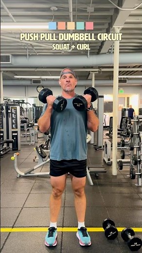 Complete Push Pull Legs Dumbbell Circuit | Squat + Curls + Rows +Push-Ups + RDL