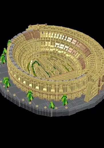LEGO creator expert icons SPQR colosseum AutoCAD 3D