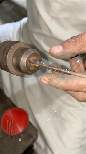 No Lathe, No CNC | Perfect Spring Made on Hand Drill #steelspring #ultimateskillzone #shortclip