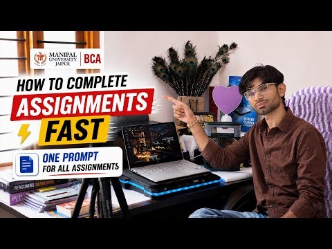 One Prompt to Complete All Assignments 😱 How I Complete MUJ Sem 2 Assignments Fast 📚 | Full Process