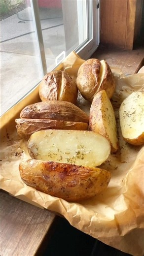 Como hacer Papas Horneadas #recetas #viral #comida