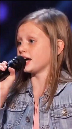 At 12, Ansley Burns THRILLS with Acapella version of Aretha Franklin! #shorts #singer #AGT #thevoice