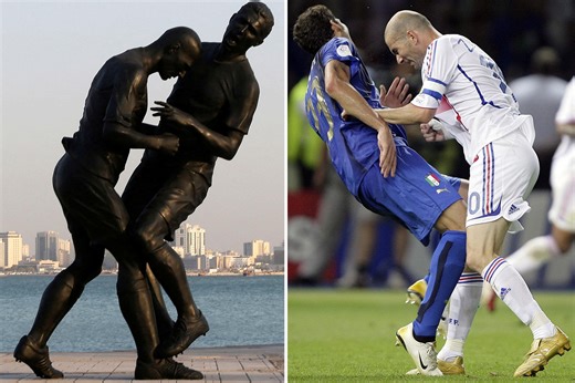 Qatar to re-install Zidane headbutt statue 9 years after it was removed