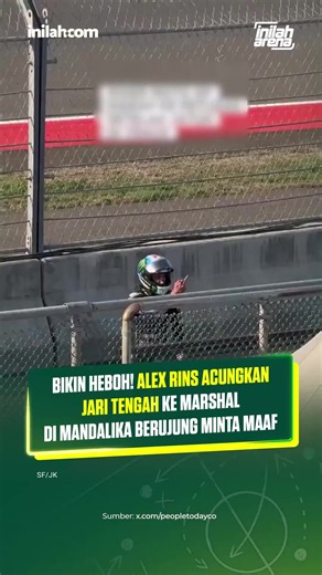 Insiden Alex Rins dengan marshal di MotoGP Mandalika menjadi sorotan setelah aksinya mengacungkan jari tengah viral di media sosial. Di tengah upayanya kembali ke garasi sebelum sesi Practice berakhir, terjadi miskomunikasi terkait kendaraan yang hendak ditumpanginya. Pihak MGPA menjelaskan bahwa motor tersebut merupakan kendaraan flying marshal yang penggunaannya berbeda dari moto taxi. - Inilah Arena adalah bagian dari Grup media @inilah_com | Selengkapnya kunjungi website dengan klik link di 
