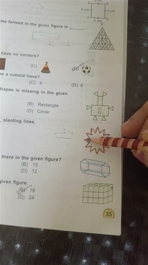 Slanting Lines in Geometry Olympiad Maths Class 1, 2, 3, 4