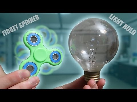 1000MPH FIDGET SPINNER VS LIGHT BULB! (HUGE EXPLOSION) | FaZe Rug
