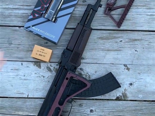 阿森纳SAM7SF突击步枪实弹射击