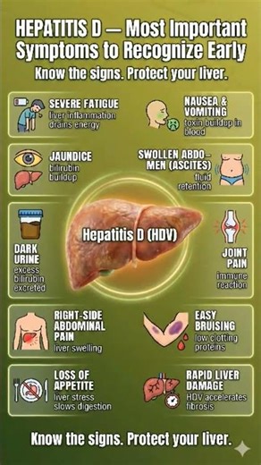 Hepatitis D Symptoms | Early Warning Signs of Liver Damage 🏥 #hepatitis #doctor #healthcare