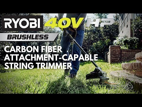 RYOBI 40V HP Brushless Carbon Fiber Attachment-Capable String Trimmer