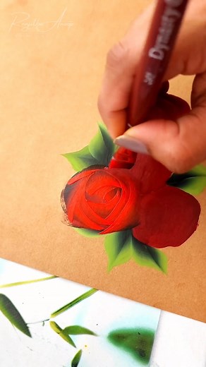 68K views · 2.2K reactions | Ruby RED Roses #flowers #paintingflowers #flowerart #flowerartist | Colors N Shades-The magical Rendering | Facebook