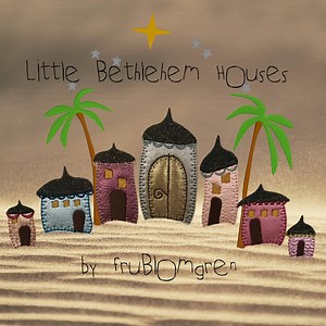 Appliqué Bethlehem Houses for Making Nativity Motifs, Handdrawn Designs - 7 Little Appliqué Houses, Palm Trees and Stars - Build Bethlehem - Etsy