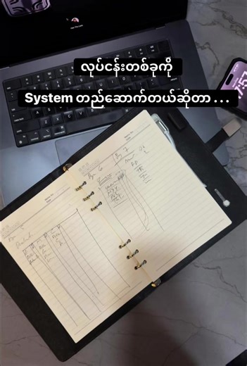 စီးပွါးရေးတွေသာ လုပ်လာတာ System တည်ဆောက်တယ်ဆိုတာ အခြေခံသဘောတရားရှင်းပြပေးပါဆိုလို့ . . . System ဆိုတာ မြန််မာလို လွယ်လွယ်ပြောရရင် စနစ် ပါပဲ . . . စံနူန်းသတ်မှတ်ချက်တွေနဲ့ အလုပ်လုပ်ခြင်းပေါ့ဗျာ . . . ဒါက ကျွန်တော် နားလည်ထားတဲ့ ပုံစံအတိုင်း ရှင်းပြတာပါ . . . System ရှိတဲ့ လုပ်ငန်းနဲ့ System မရှိတဲ့ လုပ်ငန်းဘာကွာလဲဆိုရင် ရေရှည်မှာ ရလာဒ်တွေကွာသလို တိုးတက်မှုခြင်းလည်း အများကြီးကွားခြားပါတယ် . . . ရေရှည်မှာ ဘာကွာလဲဆိုရင် System မရှိတဲ့ လုပ်ငန်းတွေက ထိန်းသိမ်းဖို့ ခက်ခဲလာပြီး လူတွေကို အခြေခံရတဲ့ အလုပ်ဖ