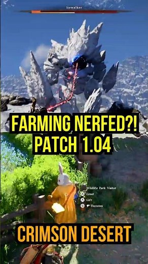 Crimson Desert 1.04 Farming Changes 😳 Good or Bad? #crimsondesert #gaming #shorts