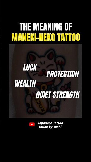 THE MEANING OF MANEKI-NEKO TATTOO #tattoo #manekineko #irezumi