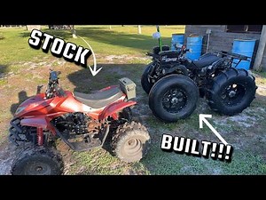 125cc Atvs Go Mudding! Lifted and Stock