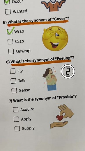 Synonyms Quiz - Can you get 7⧸7？ #englishquiz #quiz #synonyms #quizti... | Quiz Mastermind | Facebook