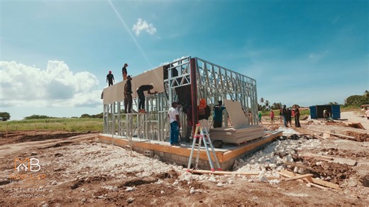 From Foundation to Steel Frame Completion in 3 Hours..!!! | Modular Builds Barbados