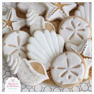 1.2M views · 1.1K reactions | Beautiful seashell cookies inspired by Haniela's beach themed cookies! Watch her video here: https://business.facebook.com/hanielas/videos/281627679732594/ | La cabane a poterie | Facebook
