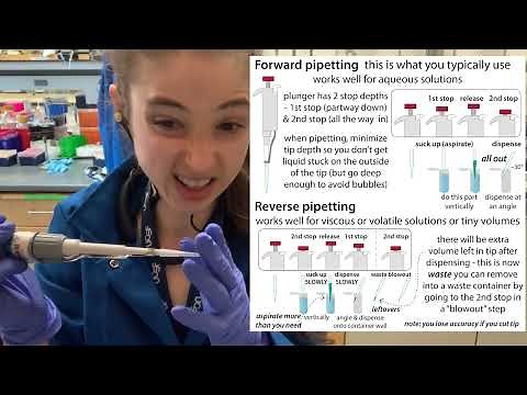 Pipetting viscous liquids - reverse pipetting, etc.