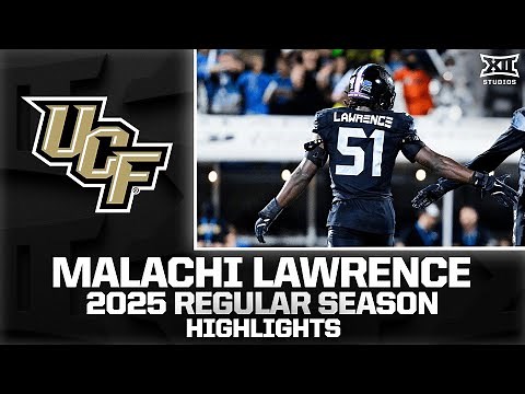 Malachi Lawrence 2025 Regular Season Highlights | Big 12 Football